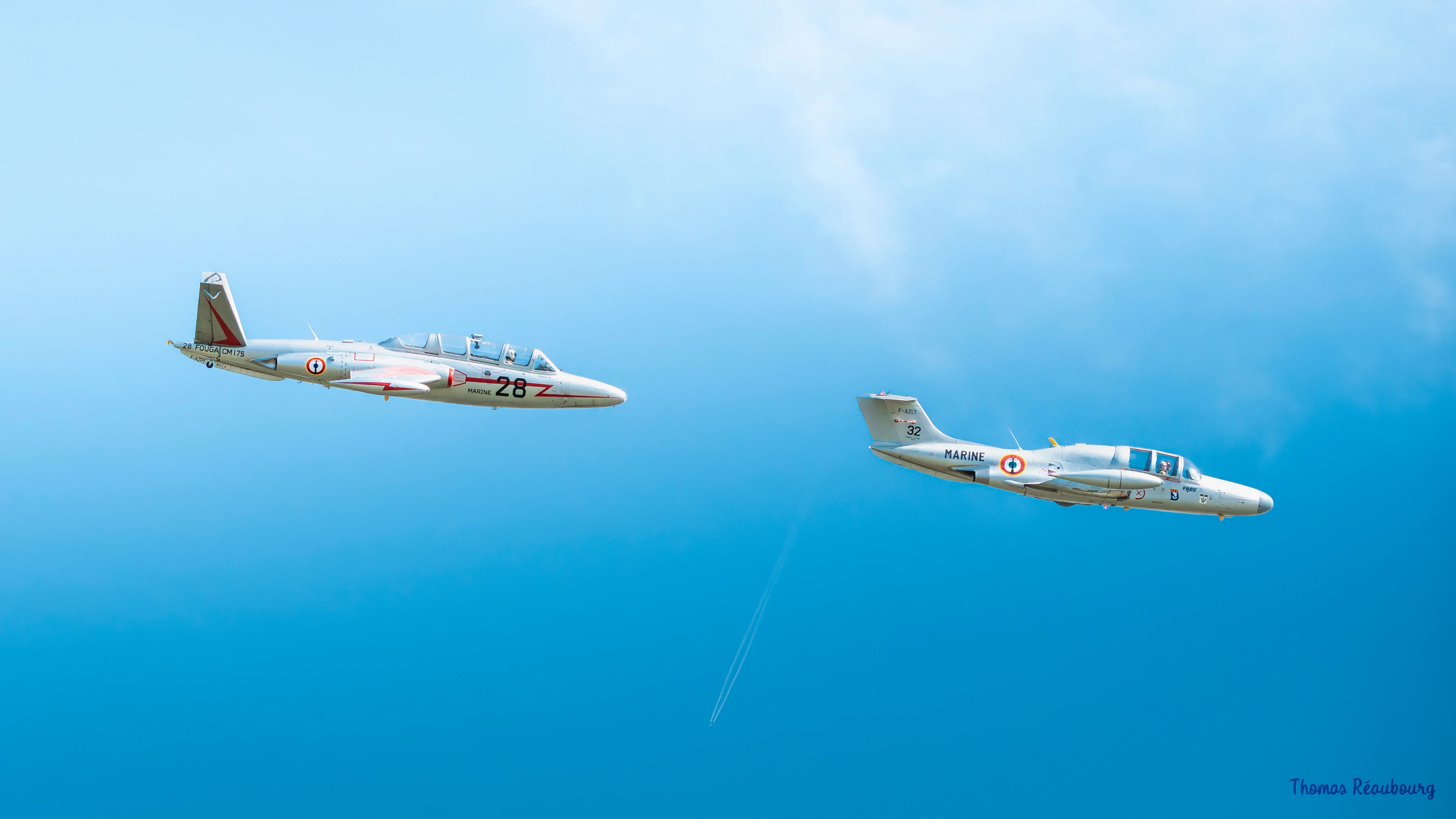 Fouga CM175 Zéphyr (F-AZFP) & Morane-Saulnier MS.760A Paris n°32 (F-AZLT)